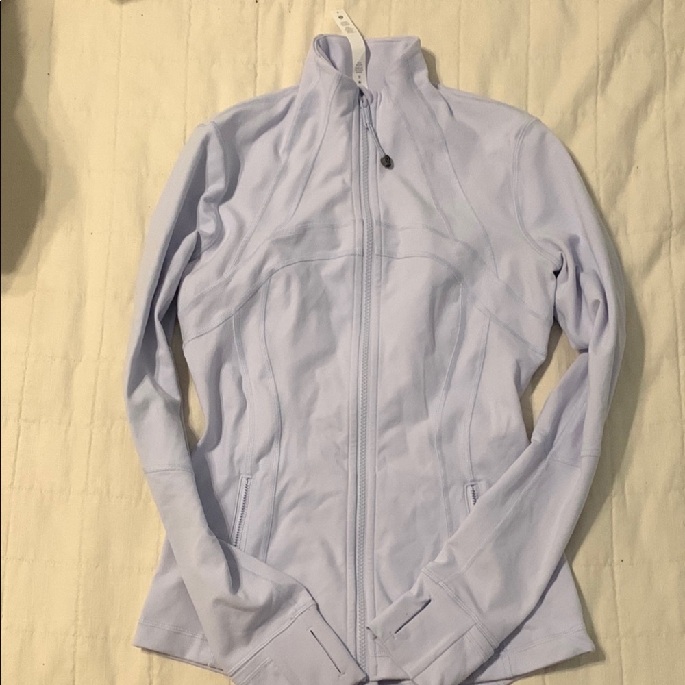 Lululemon Athletica blissful Blue define Utility Jacket with Mock Neck